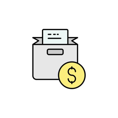 Alışveriş, çanta, dolar çizgisi ikonu. Kara Cuma elementleri ve satış ikonu. Kaliteli grafik tasarım simgesi. Beyaz arka planda web, logo, mobil uygulama, UI, UX için kullanılabilir