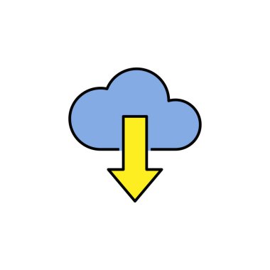 İş seosu, renkli simge indir. Fikir üzerinde takım çalışması. İşaretler ve semboller beyaz arkaplanda ağ, logo, mobil uygulama, UI, UX için kullanılabilir