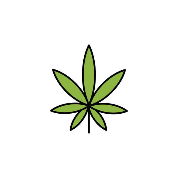 Icona Del Profilo Della Marijuana Può Essere Utilizzato Web Logo — Vettoriale Stock