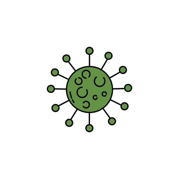Бактерії Медичного Обслуговування Язують Ікону Елемент Вірусу Бактерії Ілюструє Ікони — стоковий вектор