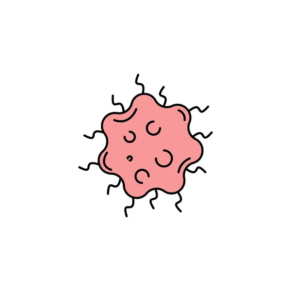 Бактерія Sprochete Ікона Природничої Лінії Елемент Вірусу Бактерії Ілюструє Ікони — стоковий вектор