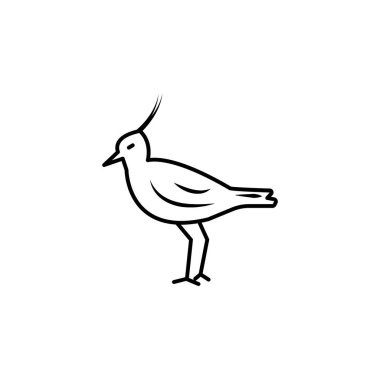 lapwing line icon. signs and symbols can be used for web, logo, mobile app, ui, ux on white background clipart