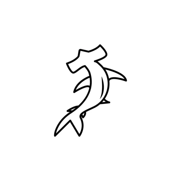Відлюдник Значок Лінії Краба Знаки Символи Можуть Бути Використані Веб — стоковий вектор