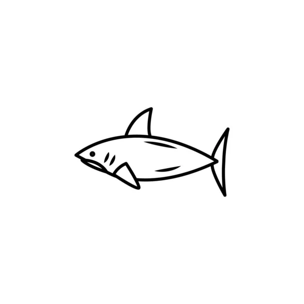 Lumpfish Icono Línea Tiburones Signos Símbolos Pueden Utilizar Para Web — Vector de stock