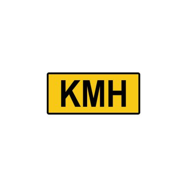 Kilometre, saat simgesi. İşaretler ve semboller beyaz arkaplanda ağ, logo, mobil uygulama, UI, UX için kullanılabilir