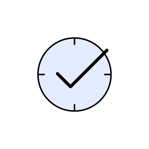 Reloj Control Icono Destino Los Signos Símbolos Pueden Utilizar Para — Vector de stock