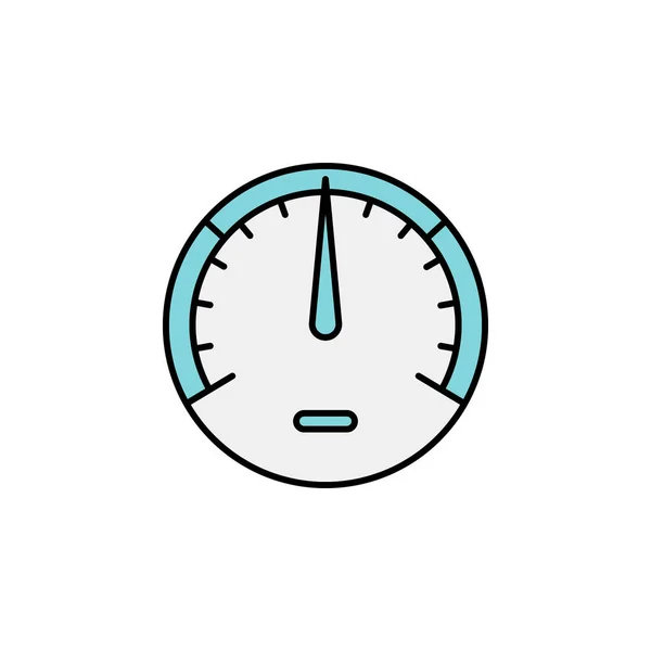 Ταχύμετρο Εικονίδιο Ταχύτητας Σημάδια Και Σύμβολα Μπορούν Χρησιμοποιηθούν Για Web — Διανυσματικό Αρχείο
