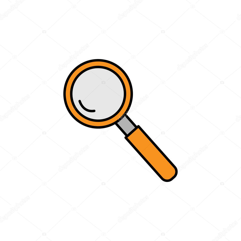 magnifying glass line icon. Signs and symbols can be used for web, logo, mobile app, UI, UX on white background