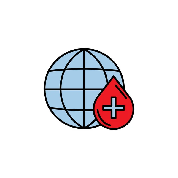 行星线图标 符号和符号可用于白色背景的Web Logo Mobile App — 图库矢量图片