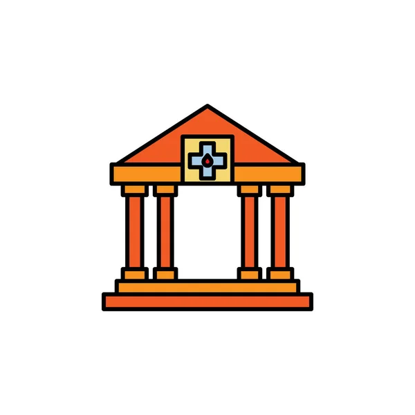 Медицинский Значок Банковской Линии Знаки Символы Могут Использованы Веб Логотип — стоковый вектор