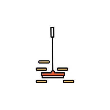 Poker çubuğu çizgisi simgesi. İşaretler ve semboller beyaz arkaplanda ağ, logo, mobil uygulama, UI, UX için kullanılabilir