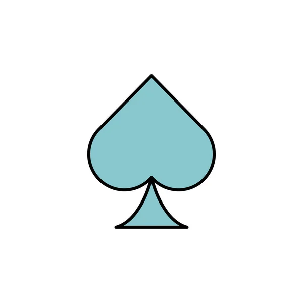 Pokerline Symbol Zeichen Und Symbole Können Für Web Logo Mobile — Stockvektor