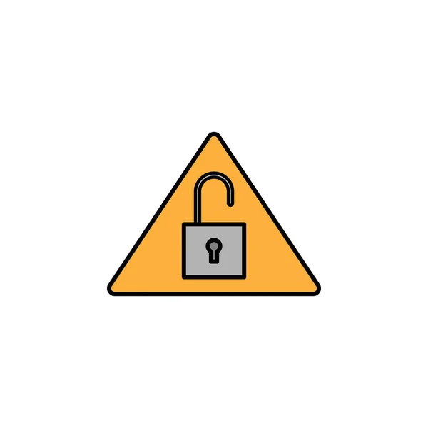 Hacker Sistema Hackeado Icono Puede Ser Utilizado Para Web Logotipo — Vector de stock