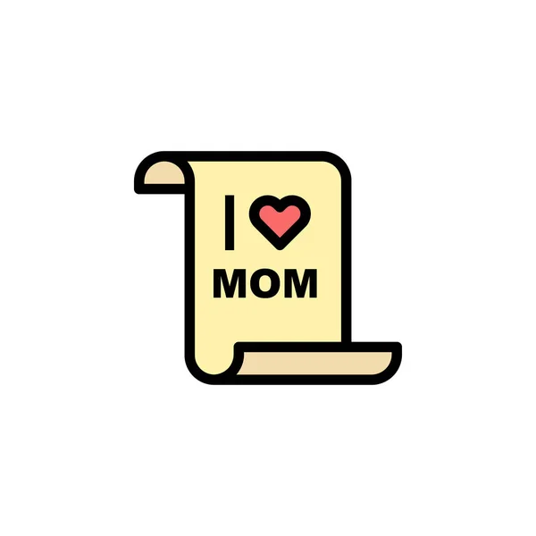 Anneler Günü Harf Taslak Ikonu Anneler Günü Illüstrasyon Ikonu Şaretler — Stok Vektör