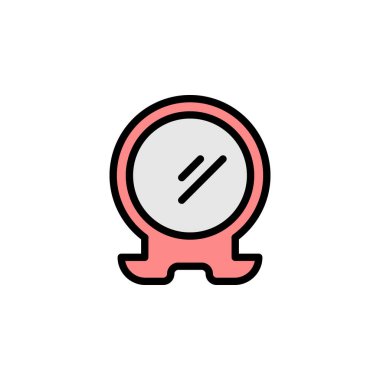 Anneler günü ayna taslak ikonu. Anneler Günü illüstrasyon ikonu. İşaretler ve semboller beyaz arkaplanda ağ, logo, mobil uygulama, UI, UX için kullanılabilir