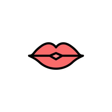 Anneler Günü öpücük çizgisi ikonu. Anneler Günü illüstrasyon ikonu. İşaretler ve semboller beyaz arkaplanda ağ, logo, mobil uygulama, UI, UX için kullanılabilir