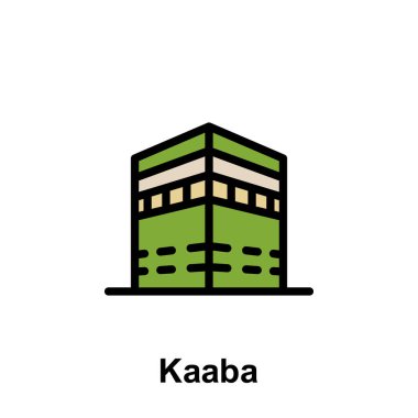Ramazan kabe ana hatları simgesi. Ramazan günü illüstrasyon ikonu. İşaretler ve semboller beyaz arkaplanda ağ, logo, mobil uygulama, UI, UX için kullanılabilir