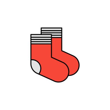 Çorap ikonu. İşaretler ve semboller ağ, logo, mobil uygulama, UI, UX çok renkli
