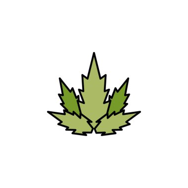 Kaplıca ana hatları simgesi için bitki. İşaretler ve semboller beyaz arkaplanda ağ, logo, mobil uygulama, UI, UX için kullanılabilir