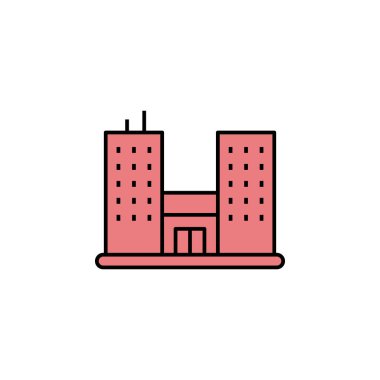 Gökdelen bina simgesi. Bina çizim simgeleri. İşaretler, semboller ağ, logo, mobil uygulama, UI, UX renkli simge için kullanılabilir