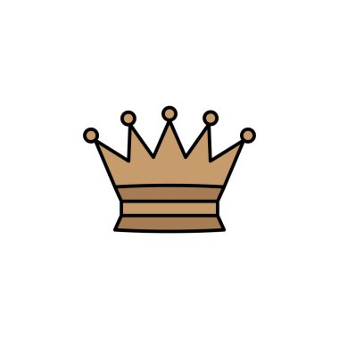 Kraliçe çizgi renkli ikon. İşaretler ve semboller ağ, logo, mobil uygulama, UI, UX renkli simge için kullanılabilir