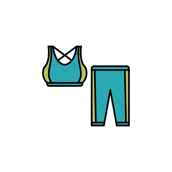 Tubuh, garis yoga ilustrasi ikon berwarna. Tanda dan simbol dapat digunakan untuk web, logo, aplikasi mobile, UI, UX - Stok Vektor