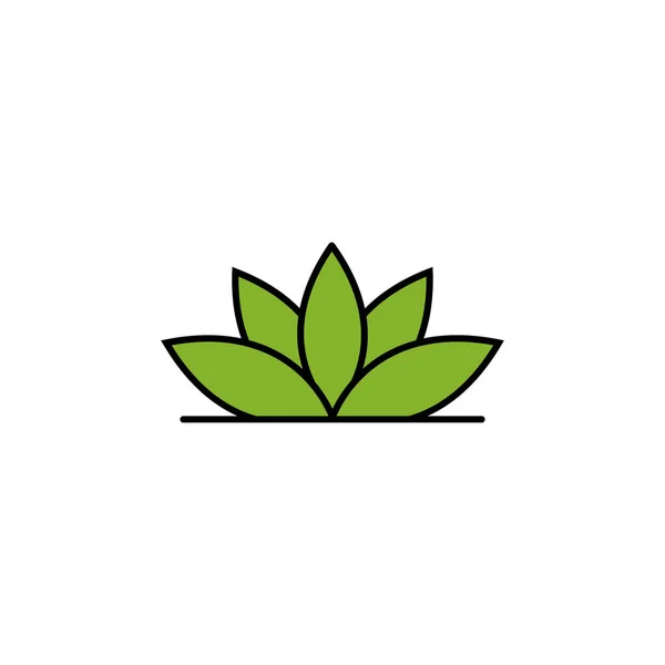 Lotos, jóga čára ilustrace barevné ikony. Značky a symboly lze použít pro web, logo, mobilní aplikaci, UI, UX — Stockový vektor