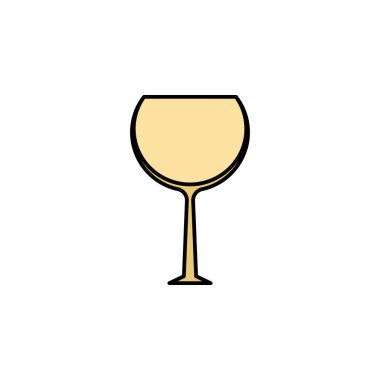 Balon, cam, renkli ikon. Web, logo, mobil uygulama, UI UX renkli simge için kullanılabilir