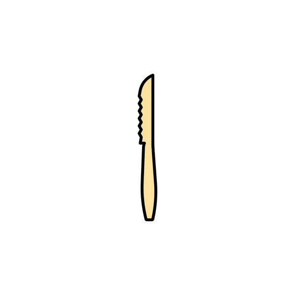 Значок Цвета Ножа Стейка Использован Веб Логотип Мобильное Приложение Пользовательский — стоковый вектор