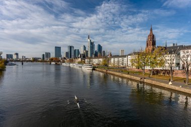 Frankfurt am Main, Almanya Finans Bölgesi ve ufuk çizgisi