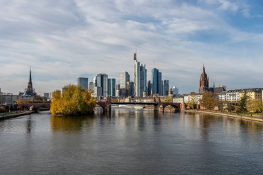 Frankfurt am Main, Almanya Finans Bölgesi ve ufuk çizgisi