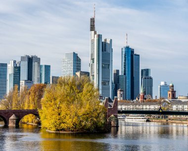 Frankfurt am Main, Almanya Finans Bölgesi ve ufuk çizgisi