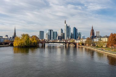 Frankfurt am Main, Almanya Finans Bölgesi ve ufuk çizgisi