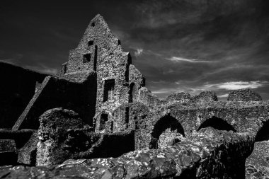 Giessen, hesse, Almanya yakınlarındaki şato harabesi Gleiberg