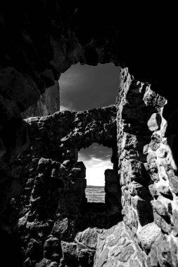 Giessen, hesse, Almanya yakınlarındaki şato harabesi Gleiberg