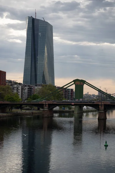 Frankfurt Deutschland April 2021 Die Europäische Zentralbank Ist Die Zentralbank — Stockfoto
