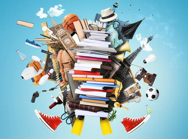 Libri ed educazione — Foto Stock