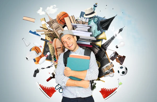 Education, a stack of books — Stock Photo, Image
