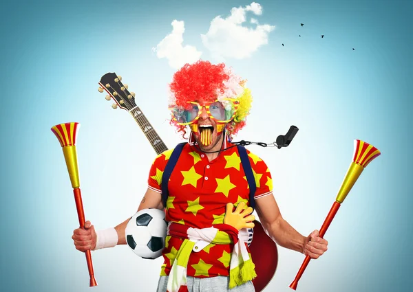 Spanje voetbalfanSpanien Fußball-fan — Stockfoto