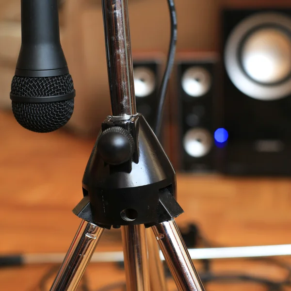 Mikrofon muzyka — Zdjęcie stockowe