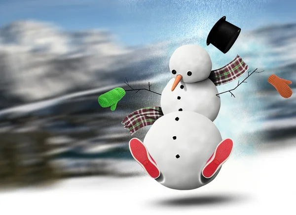 Snowman — Stock Photo, Image