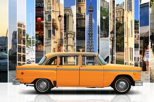 Taxi coche retro — Foto de Stock