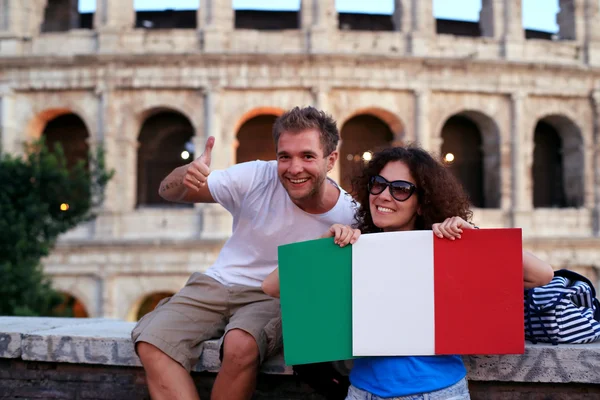 Coppia di turisti a Roma — Foto Stock