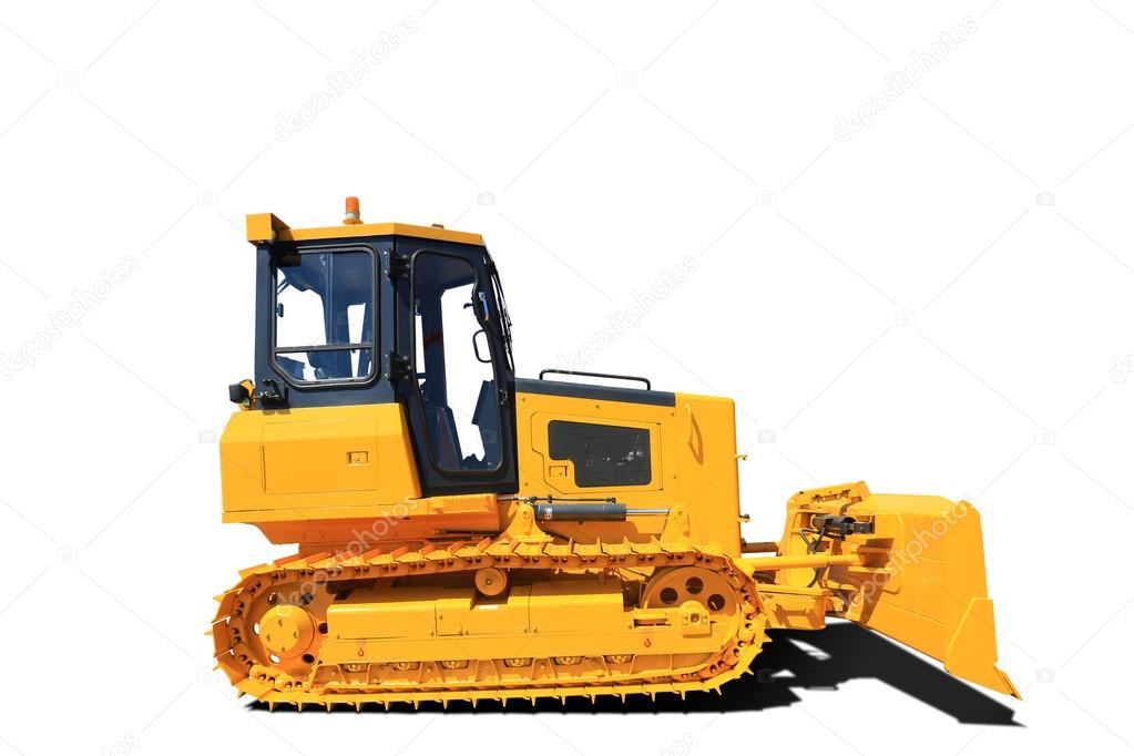 Yellow new tractor