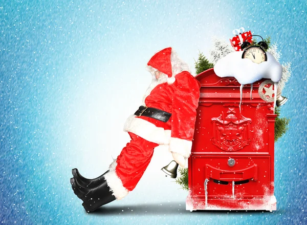 Santa Claus i Boże Narodzenie — Zdjęcie stockowe