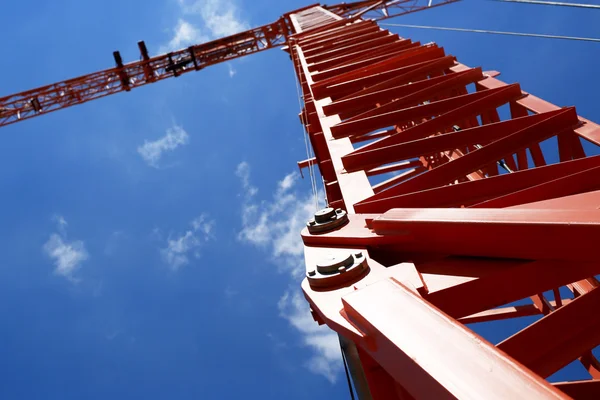 Guindaste torre de construção — Fotografia de Stock