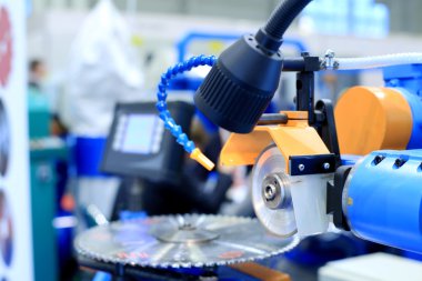 Daire testere ile ağaç işleme makinesi