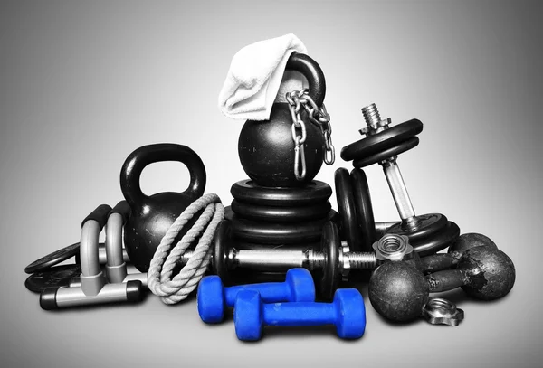 Sports equipment for bodybuilding — Stock Photo, Image
