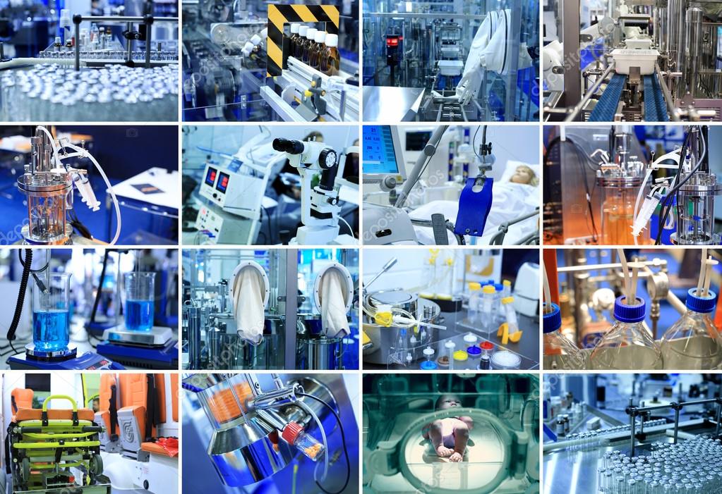 collage of medicine stock
