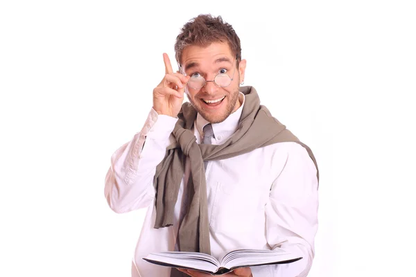 Young man with glasses — Stock Photo, Image